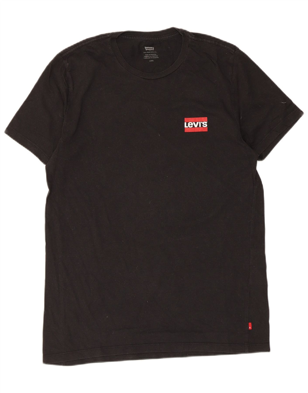 Levi's - Camiseta para hombre, talla grande, algodón negro
