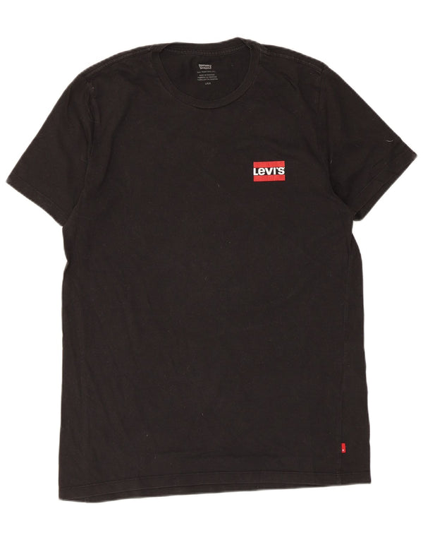 Levi's - Camiseta para hombre, talla grande, algodón negro