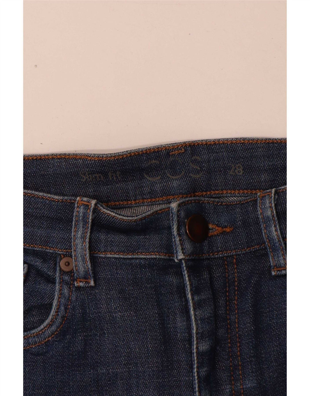 Vaqueros ajustados para mujer Cos W28 L29 Algodón azul