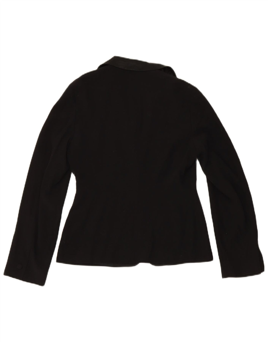 Laura Ashley Chaqueta tipo blazer con 1 botón para mujer, talla 44, talla M, color negro