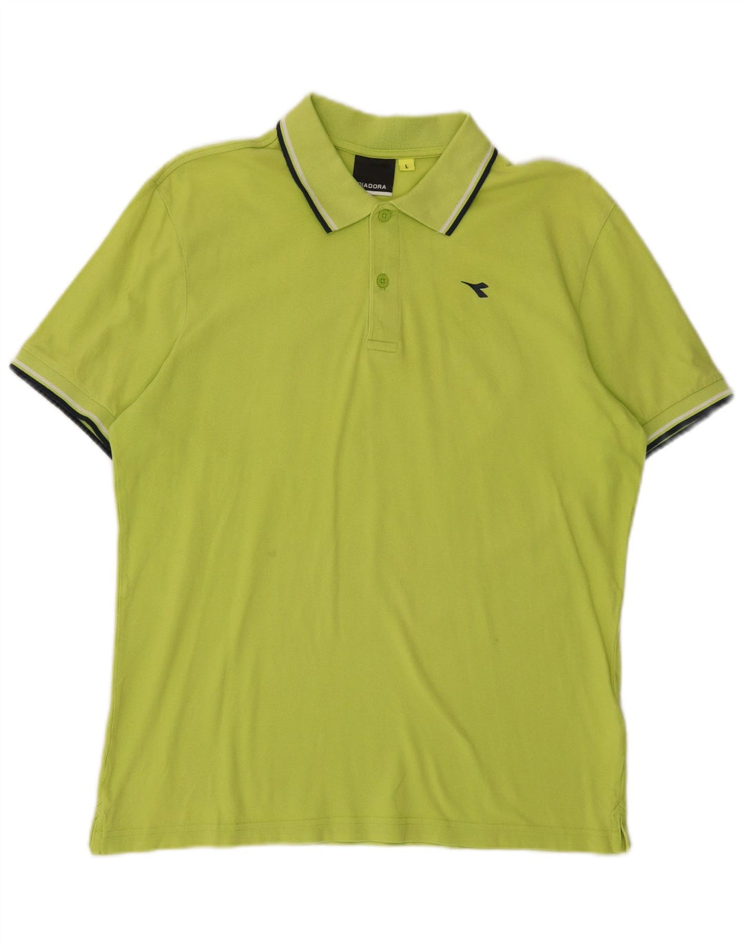 DIADORA Polo Hombre Algodón Verde Grande