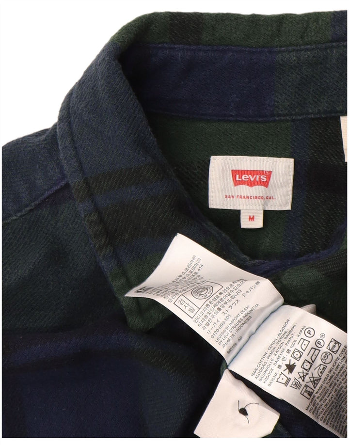 LEVI'S Camisa De Franela De Algodón A Cuadros Verde Medio Hombre