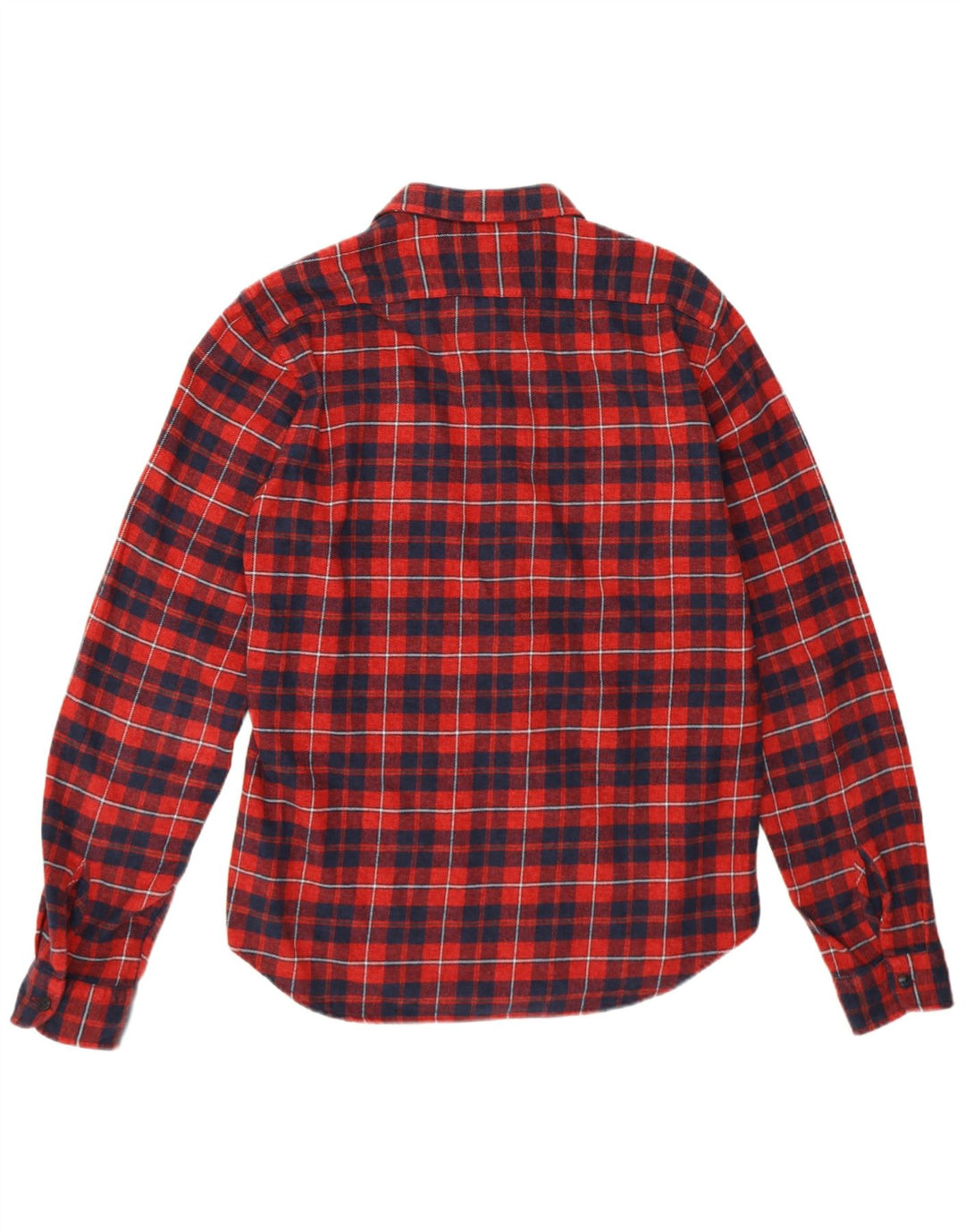 REPLAY Camisa de franela para hombre XL Algodón a cuadros rojos