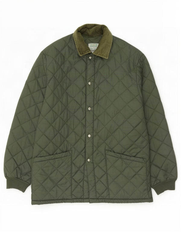Rifle Chaqueta acolchada extragrande para hombre UK 36 Small Green Polyamide
