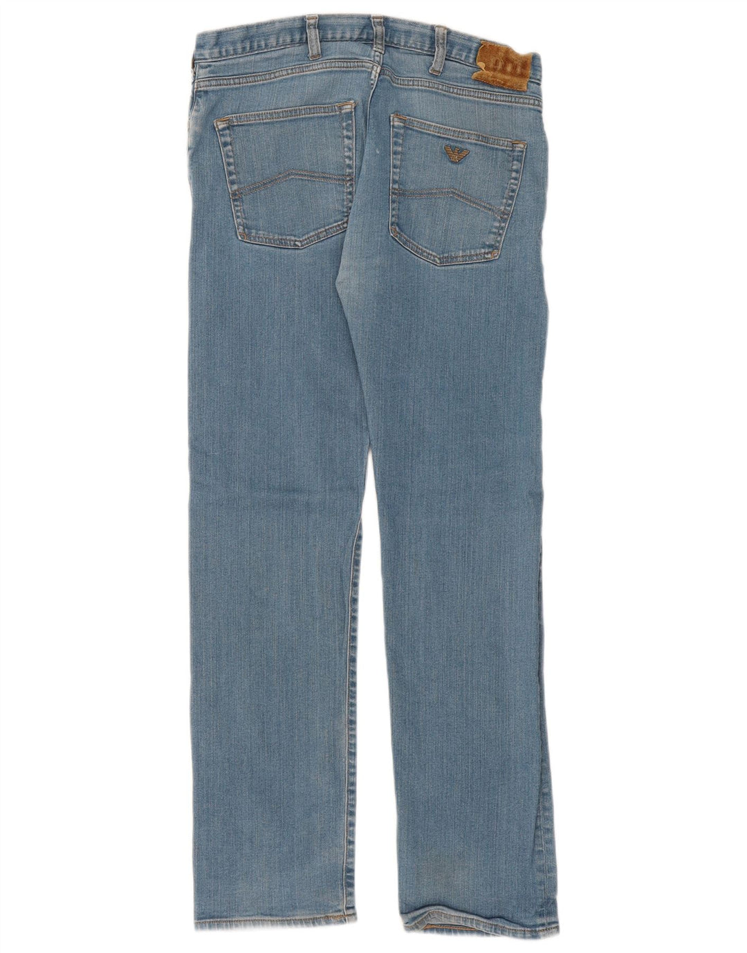 Vaqueros Armani Hombre Rectos W34 L32 Algodón Azul