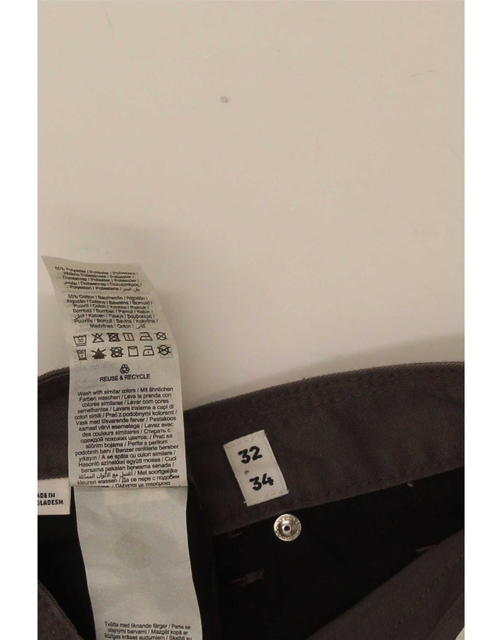 Jack & Jones Mens Banana Casual Pantalones W32 L34 Poliéster Gris