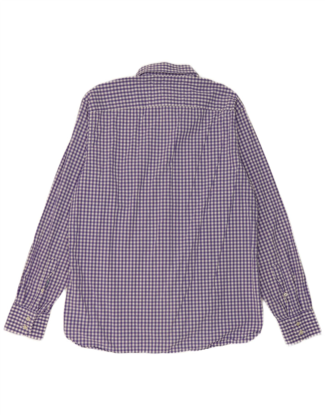 Camisa Tommy Hilfiger para hombre de algodón a cuadros morado grande