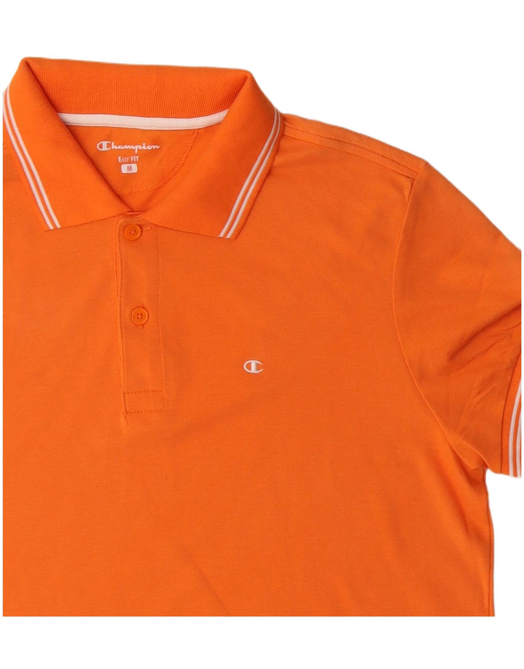 CHAMPION Polo de ajuste fácil para hombre de algodón naranja medio