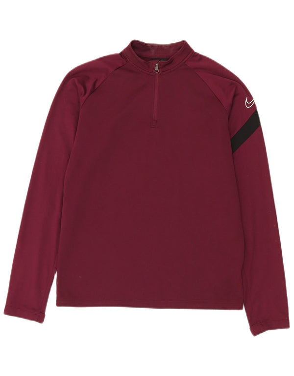 Nike Boys Dri Fit Graphic Jersey Chándal Top 12-13 años Grande Borgoña