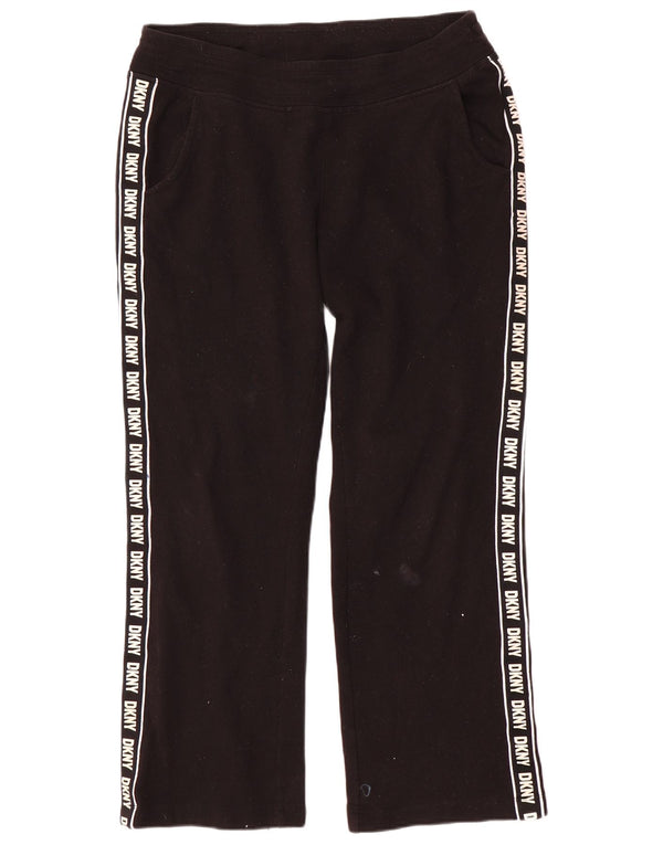 Dkny Pantalones de chándal gráficos para mujer UK 44 Mediano Algodón negro