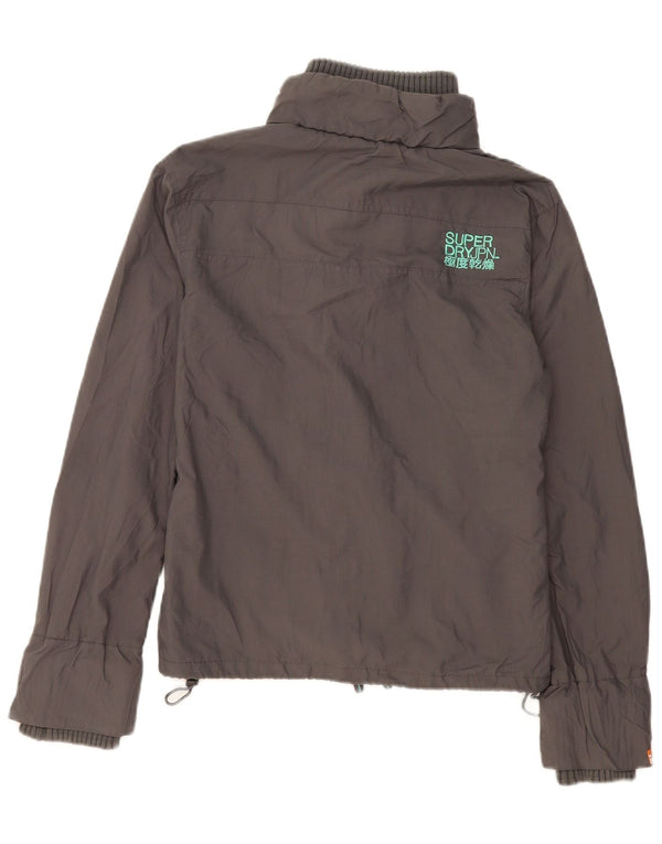 Superdry Chaqueta Bomber para Mujer UK 46 Grande Nylon Gris