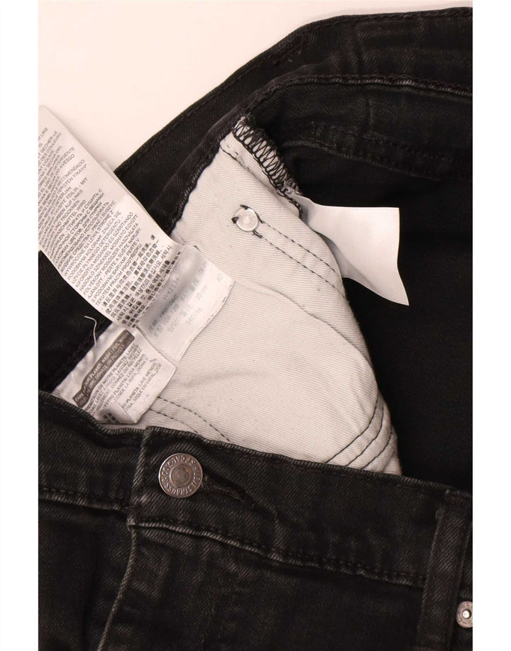 Vaqueros rectos Levi's para hombre W42 L31 Algodón negro