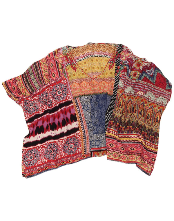 DESIGUAL Blusa extragrande para mujer UK 44 Medio Paisley multicolor