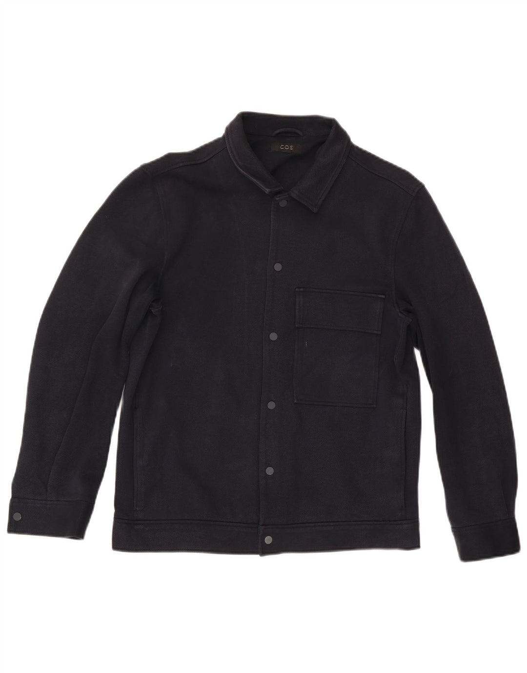 Cos Chaqueta utilitaria para hombre UK 36 Small Azul marino Algodón