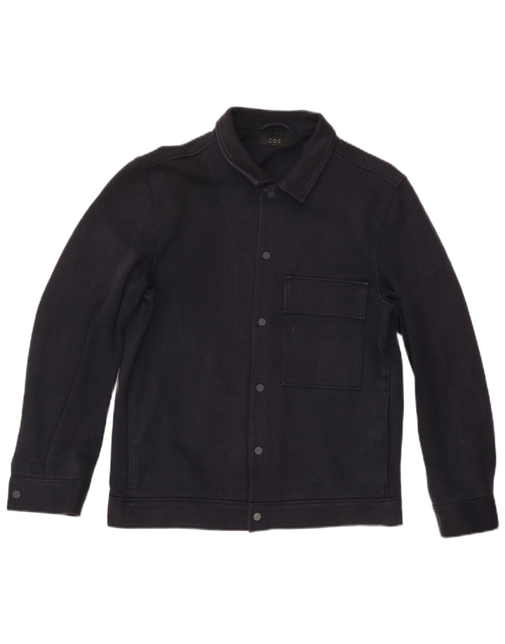 Cos Chaqueta utilitaria para hombre UK 36 Small Azul marino Algodón