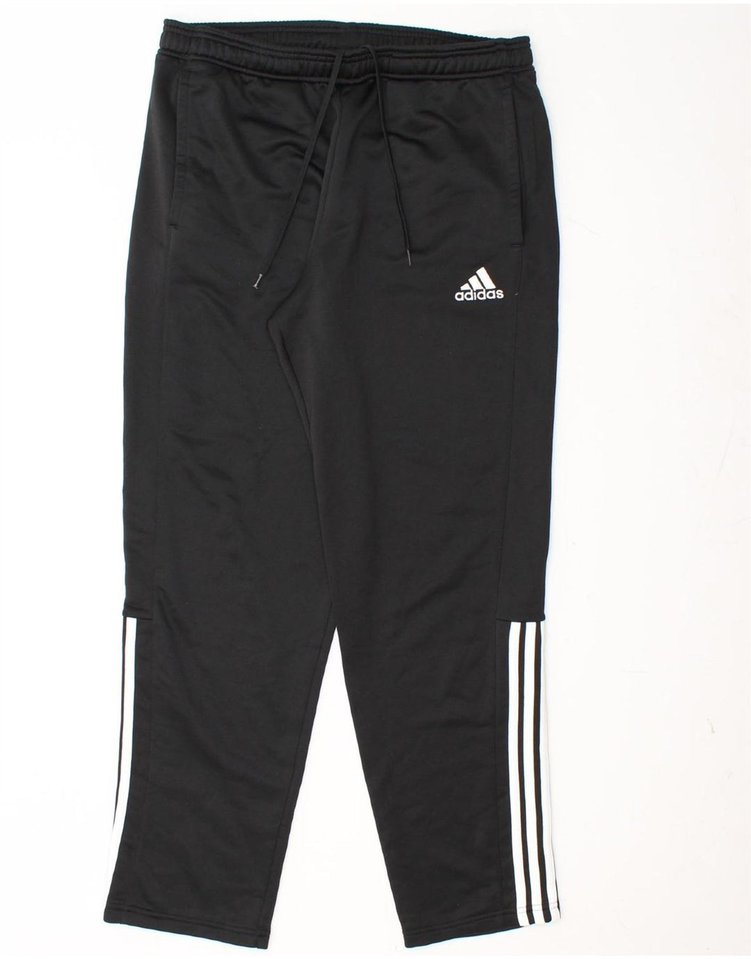 Pantalones de chándal ADIDAS para hombre, talla grande, poliéster negro