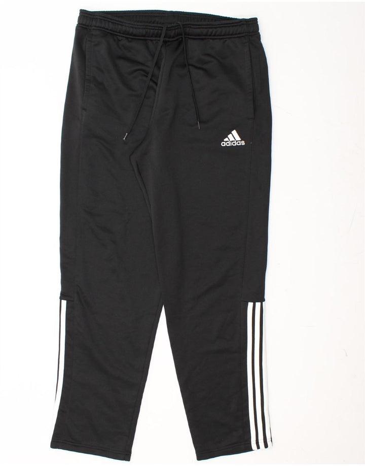 Pantalones de chándal ADIDAS para hombre, talla grande, poliéster negro