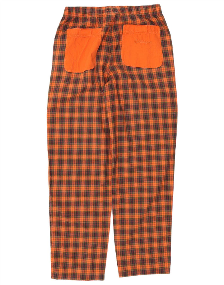 Think Pink Pantalones De Chándal Con Gráficos Para Hombre De Algodón A Cuadros Naranja Pequeños
