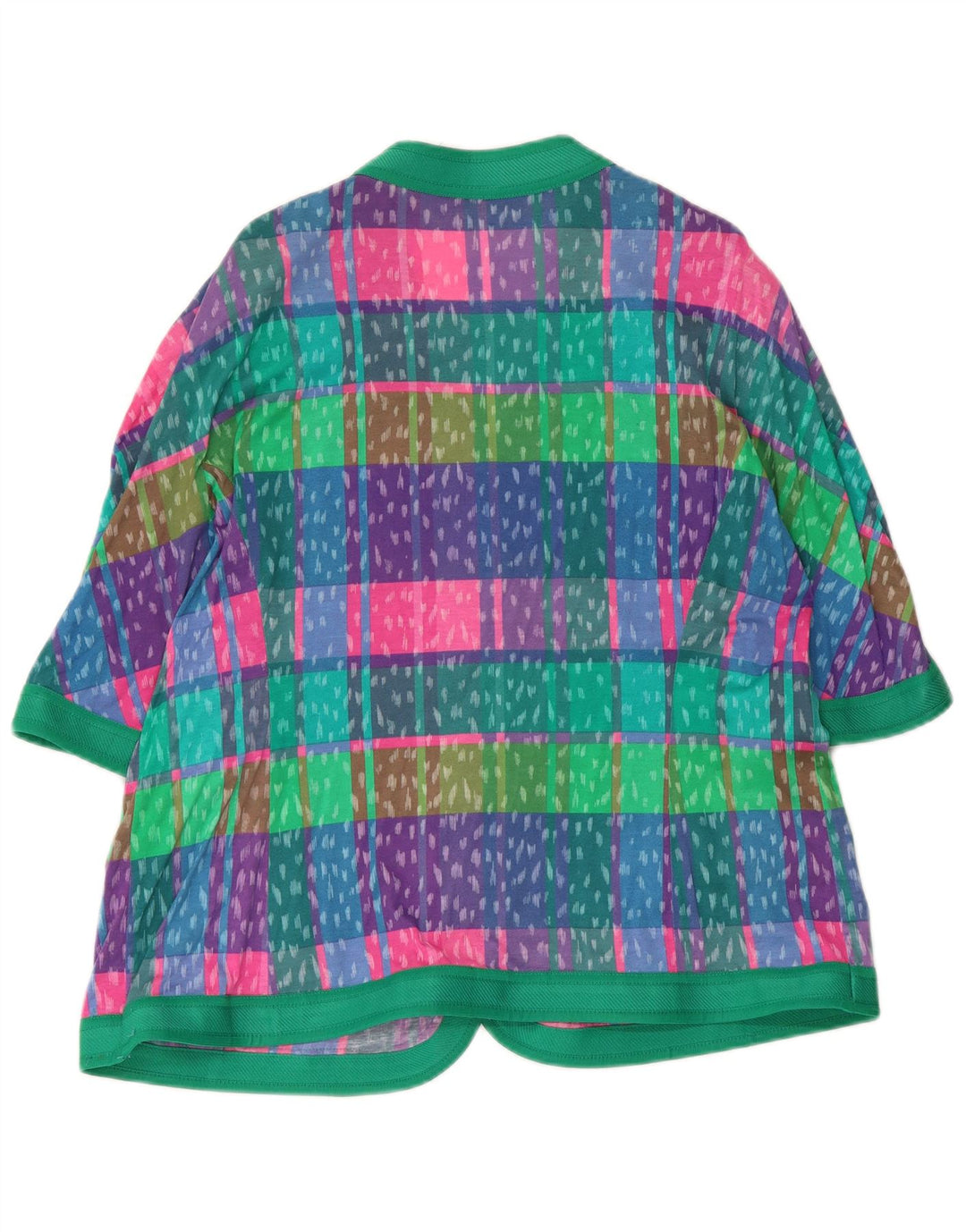 Liola Chaqueta tipo blazer de 4 botones para mujer UK 46 Large Cuadros multicolores