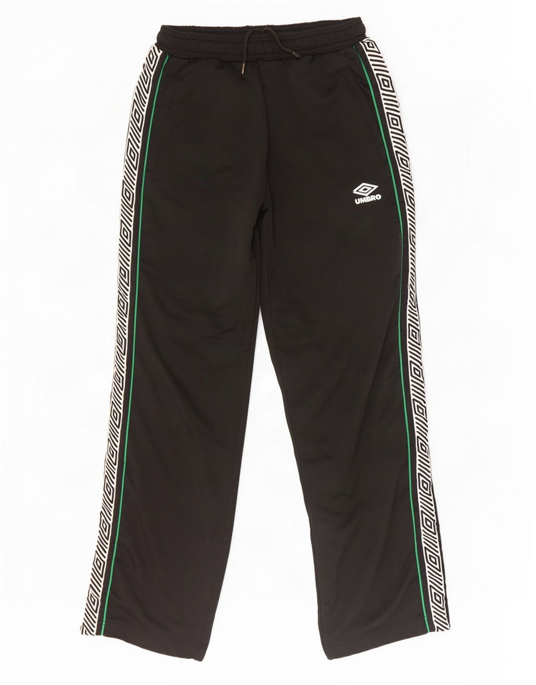 Umbro Hombre Pantalones De Chándal Con Gráfico Grande Negro Colorblock Poliéster