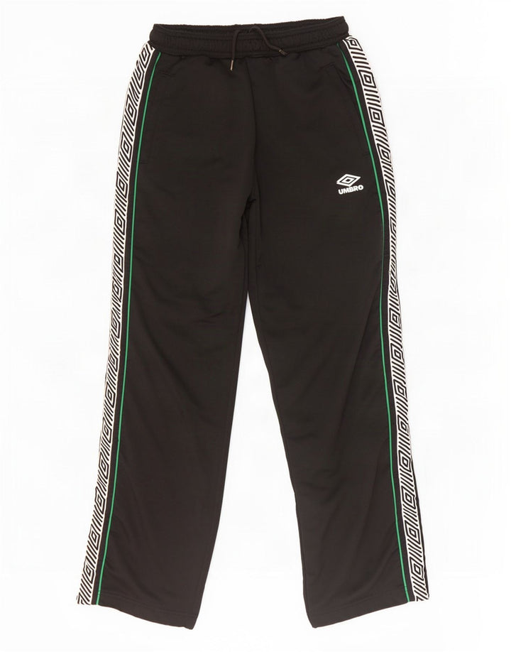 Umbro Hombre Pantalones De Chándal Con Gráfico Grande Negro Colorblock Poliéster