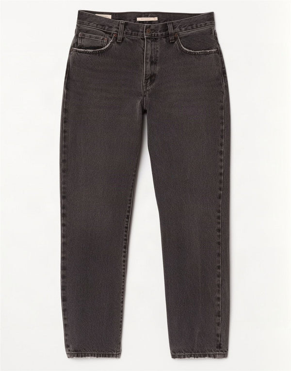 Vaqueros Levi's Mujer Middy Rectos W29 L31 Algodón Gris