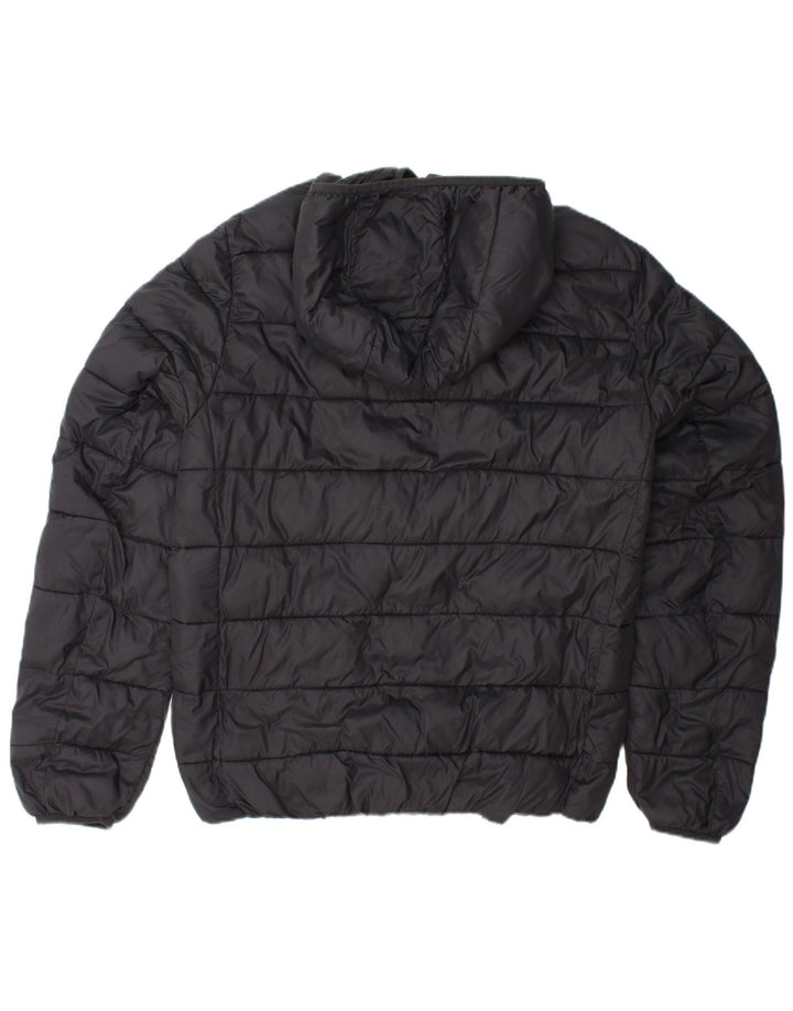 REFRIGUE Chaqueta acolchada con capucha para hombre UK 38 Medium Black