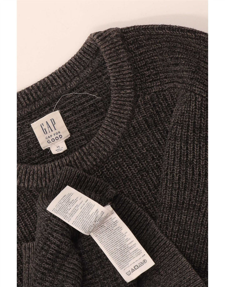 Jersey de cuello redondo para hombre Gap XS Algodón gris