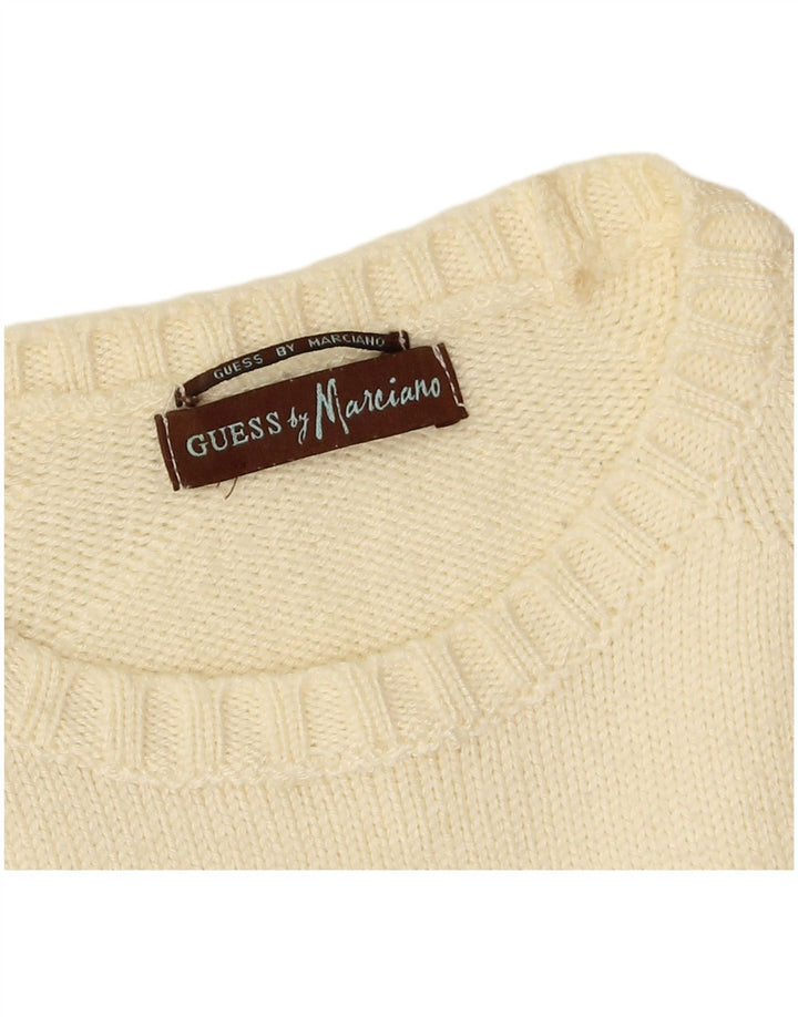 Guess By Marciano Jersey De Cuello Redondo Para Hombre Medium Off White