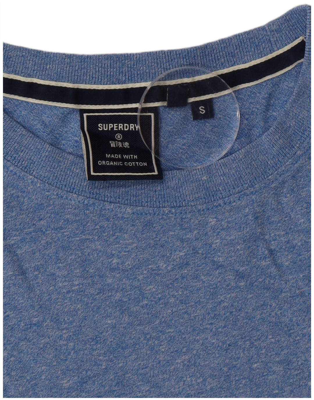 Superdry Hombre Camiseta Top Small Azul Algodón