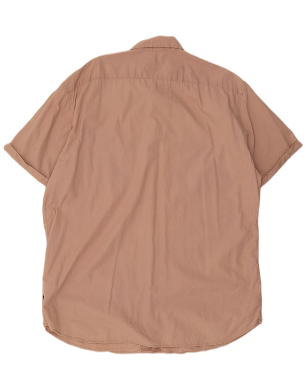 Jack & Jones Camisa Manga Corta Hombre 2XL Rosa Algodón