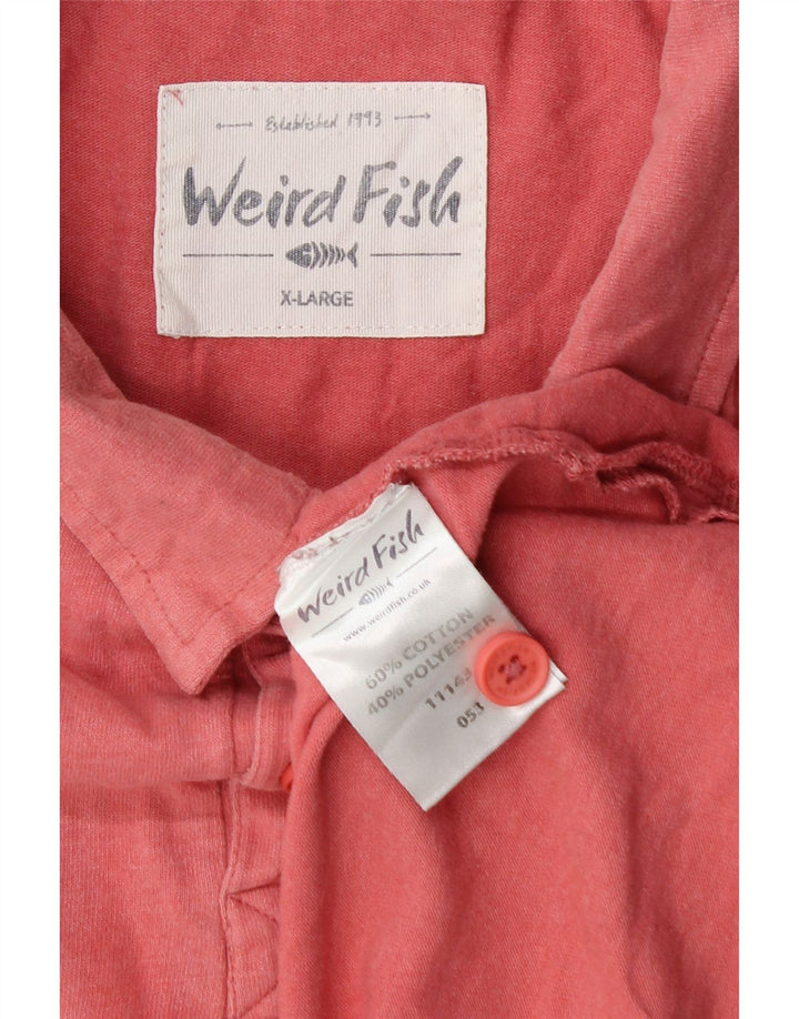 WEIRD FISH Polo Hombre XL Algodón Rosa