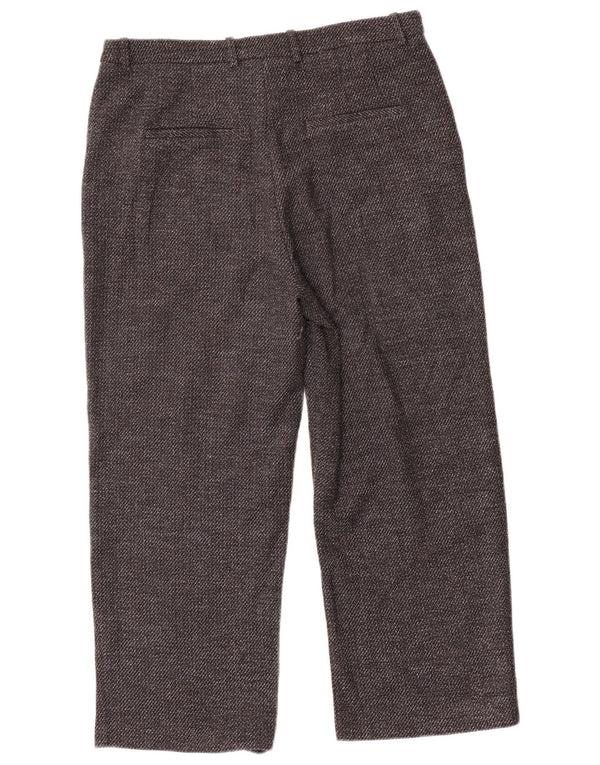 Zara Mujer Pantalones Cortos De Corte Suelto EU 40 Medium W30 L23 Poliéster Gris