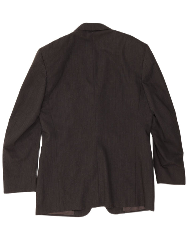 Canali Chaqueta tipo blazer de 2 botones para hombre IT 50 Large Lana negra