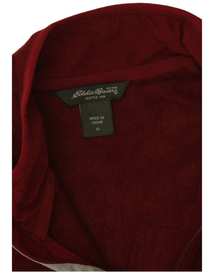Eddie Bauer Chaqueta de chándal para mujer UK 40 XL Poliéster moteado rojo