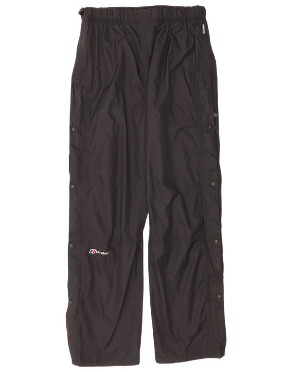 Berghaus Pantalones impermeables regulares para mujer UK 46 Large Nylon negro
