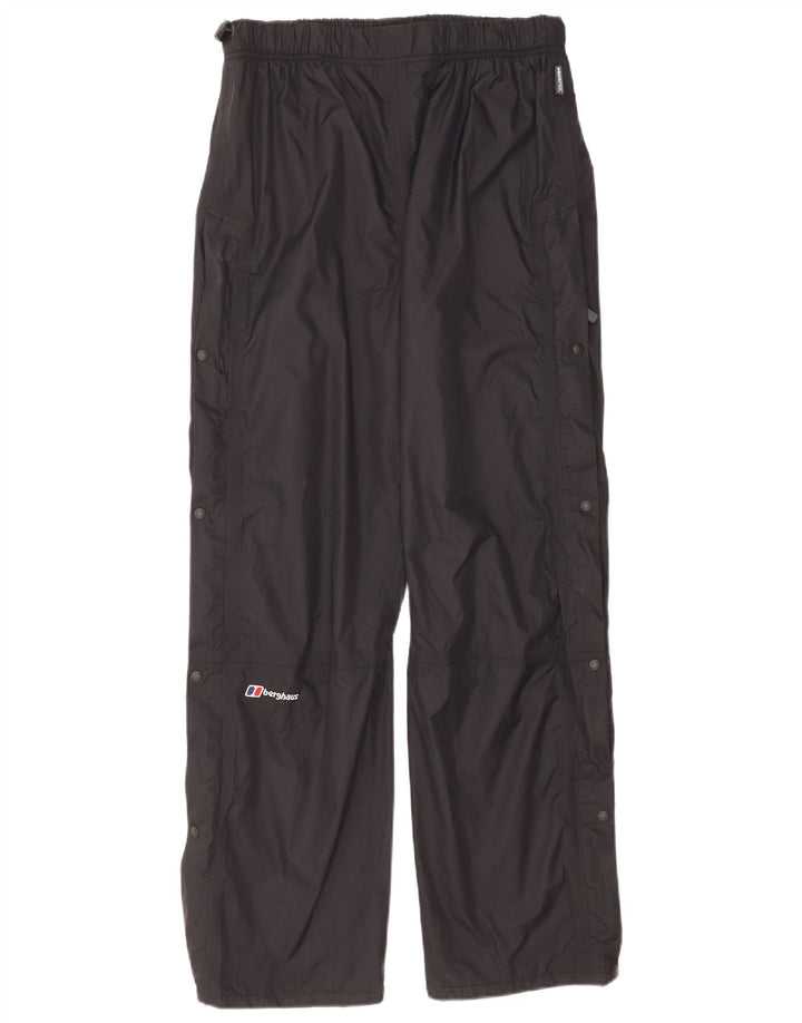Berghaus Pantalones impermeables regulares para mujer UK 46 Large Nylon negro