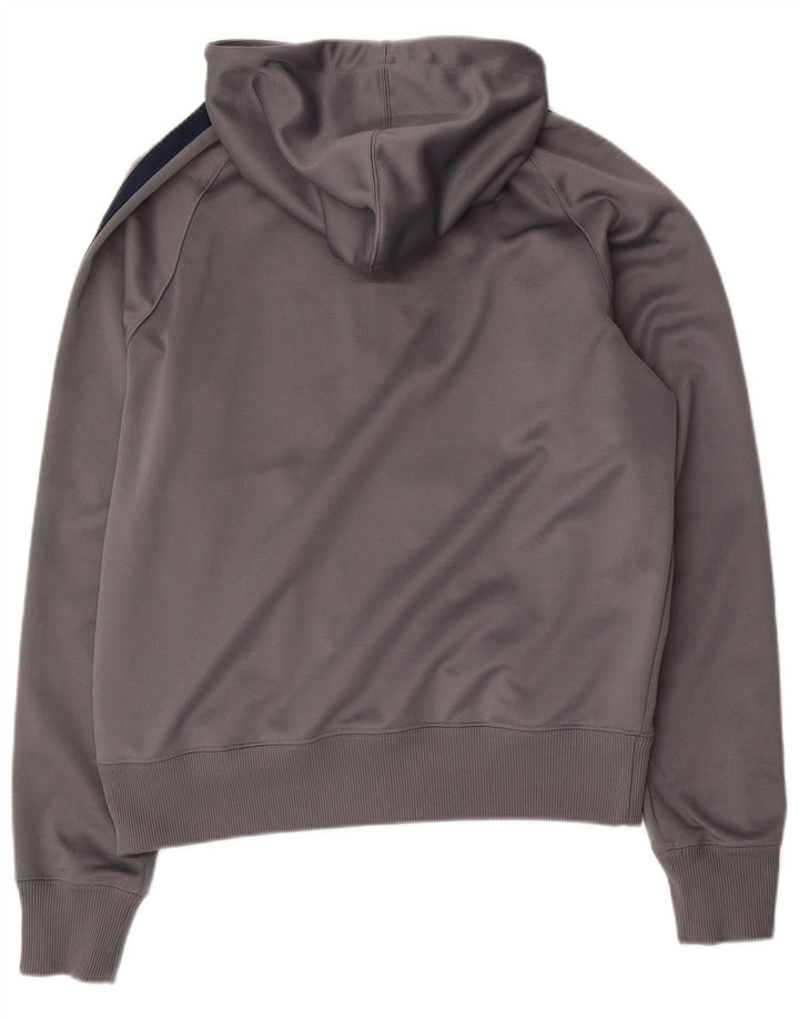 Sudadera con capucha y cremallera para hombre Nike Poliéster color block gris medio