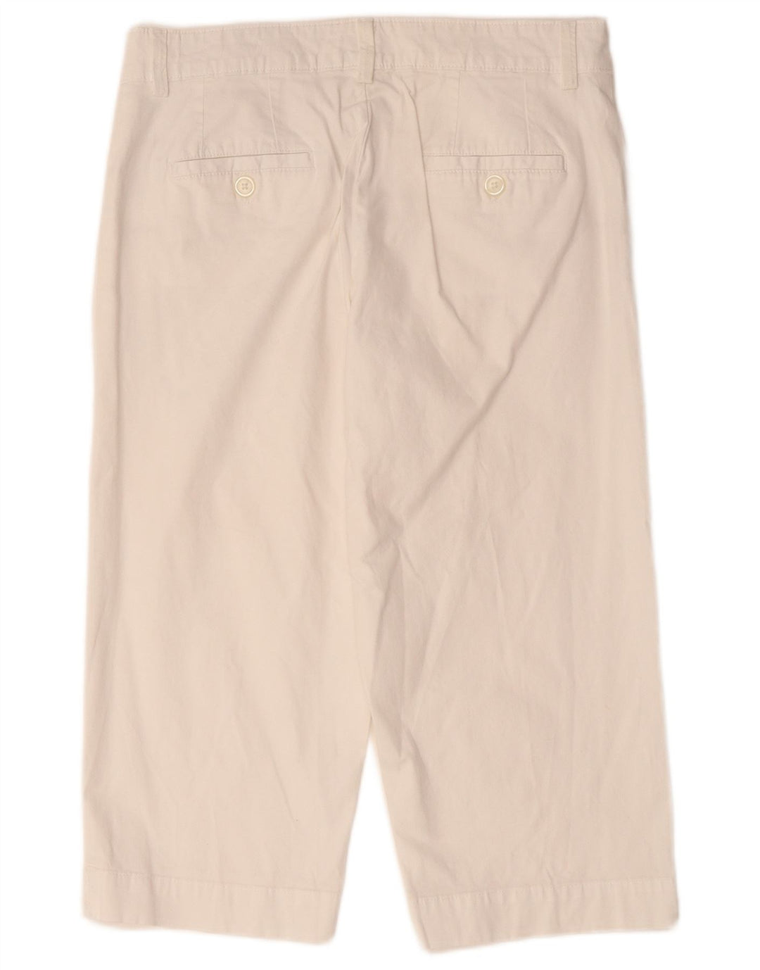 Lee Pantalones Capri cónicos para Mujer US 12 Grande W34 L19 Algodón Blanco