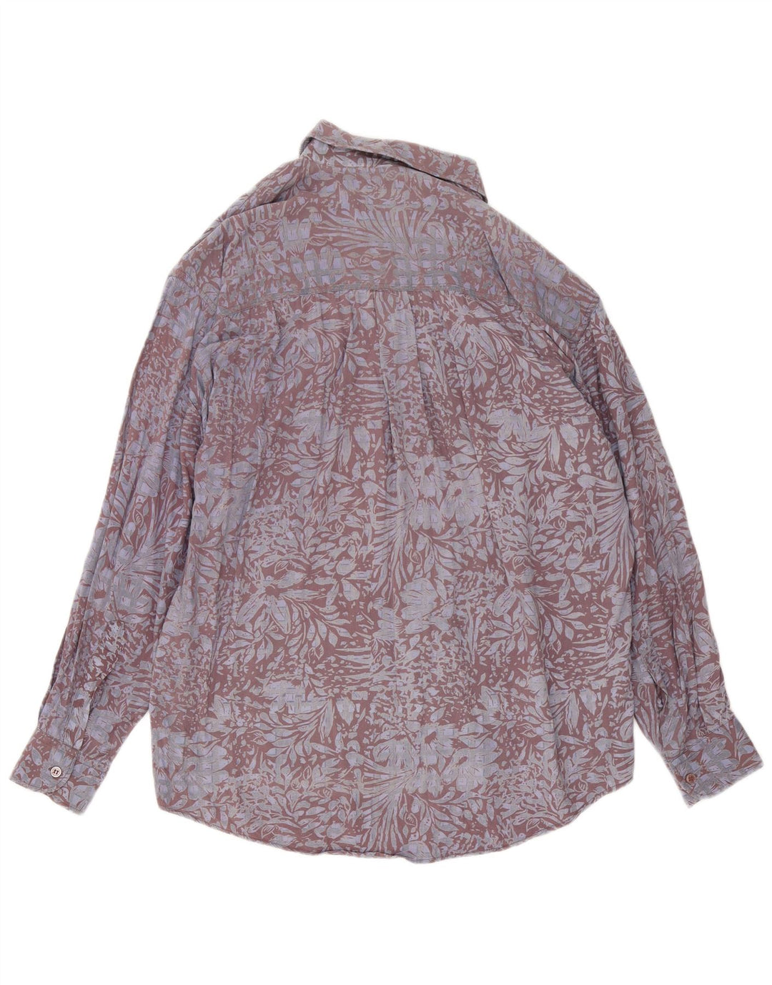 Orso Poeta Camisa Hombre Grande Viscosa Gris Floral