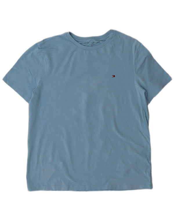 TOMMY HILFIGER Camiseta para hombre Top Medium Blue Cotton