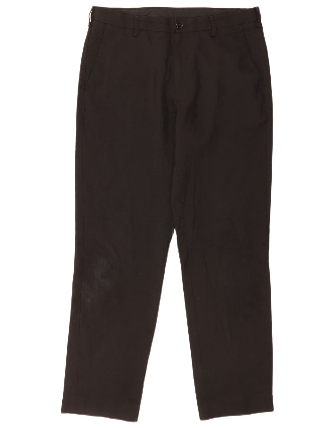 Marks & Spencer Pantalón chino de corte regular para hombre W32 L31 Poliéster negro