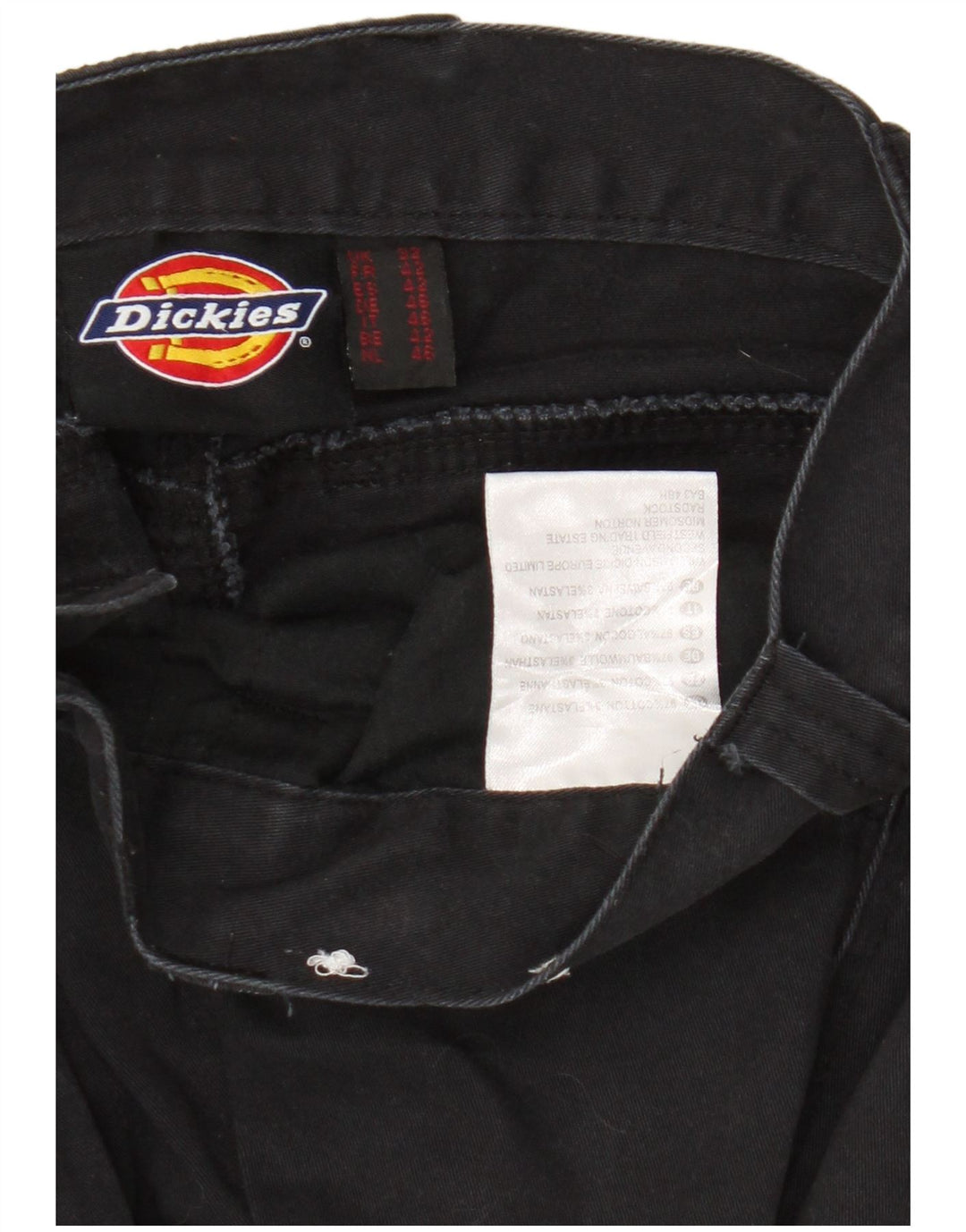 Dickies Pantalones cortos cargo para hombre W32 Algodón negro mediano