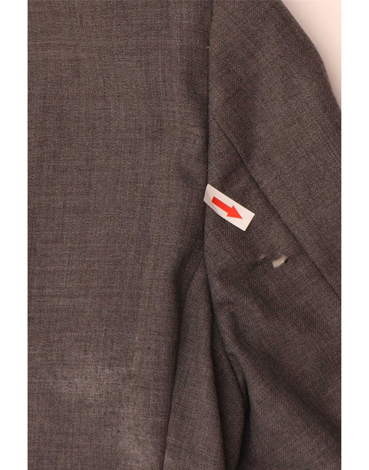Marks & Spencer Chaqueta tipo blazer de 3 botones para hombre UK 38 Gris medio Lana virgen