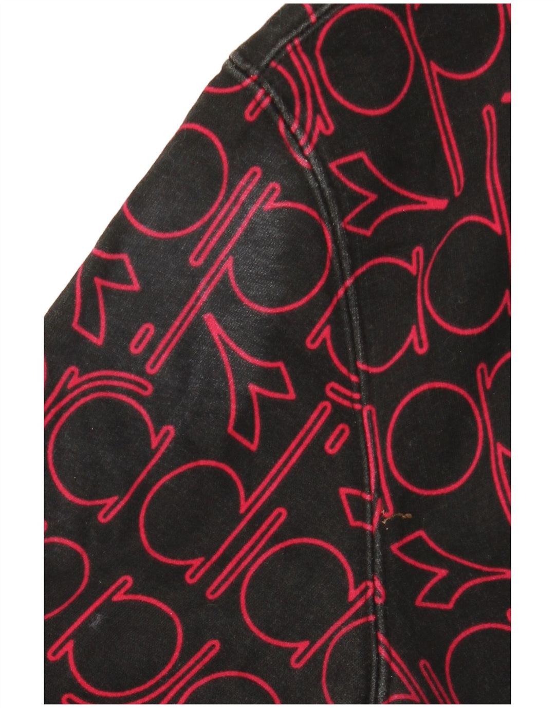 DIADORA Jersey con capucha y estampado gráfico de algodón negro mediano para hombre