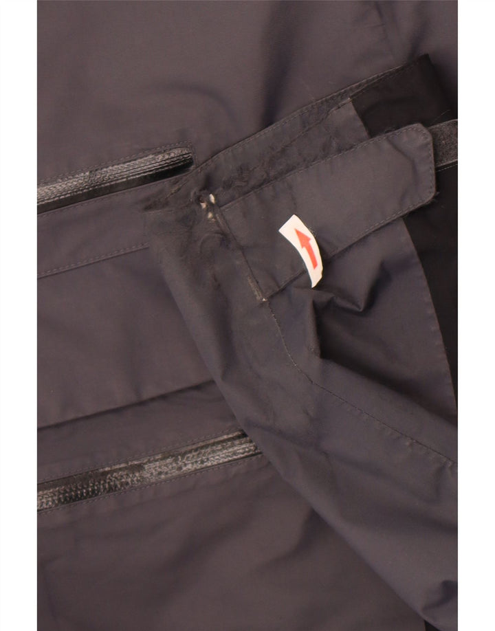 Jack Wolfskin Chaqueta impermeable para hombre ES 36/38 Gris medio Poliamida color block
