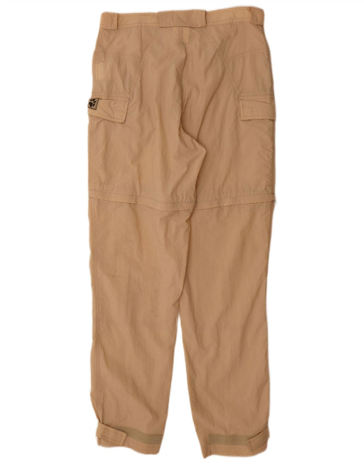Jack Wolfskin Mujer Cargo Cortavientos Pantalones Grande W32 L33 Beige