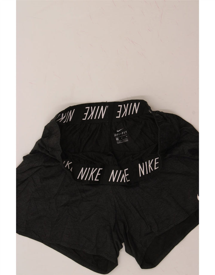 NIKE Womens Dri Fit Sport Shorts UK 12 Medium Grey Polyester Vintage Nike and Second-Hand Nike from Messina Hembry 