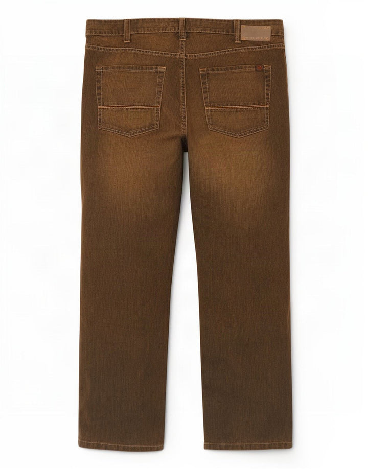 Vaqueros rectos para hombre Camel Active W38 L30 Algodón marrón