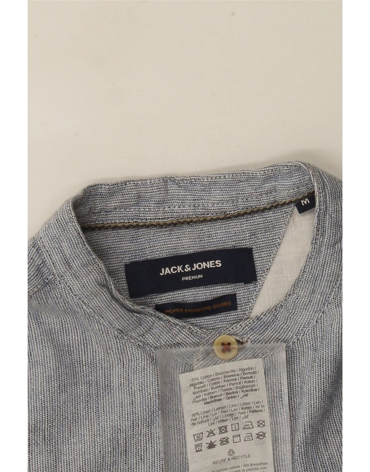 JACK & JONES Camisa Hombre Algodón Rayas Azul Medio